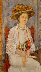 Anders Castus Svarstad - Portrait of Ingeborg Lercke - NG.M.01446 - National Museum of Art, Architecture and Design