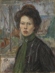 Anders Castus Svarstad - Portrait of the Swedish Painter Tora Holmström - NG.M.00778 - National Museum of Art, Architecture and Design