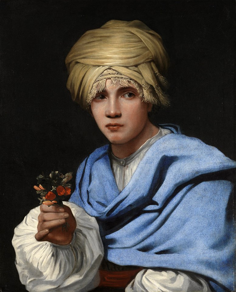 Michael Sweerts - Boy in a Turban holding a Nosegay - WGA22004