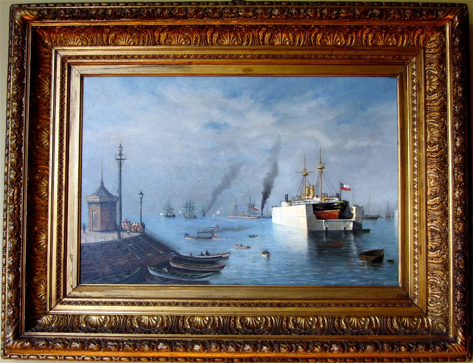 Swinburn, Enrique - Antiguo muelle Prat -1892 ost MMBAV fRF02 c-marco
