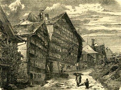 Svizzera. – Vecchi casolari a Heiden