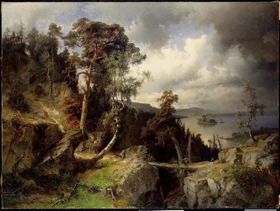 Swedish Landscape. Motif from Kolmården (Alfred Wahlberg) - Nationalmuseum - 18029
