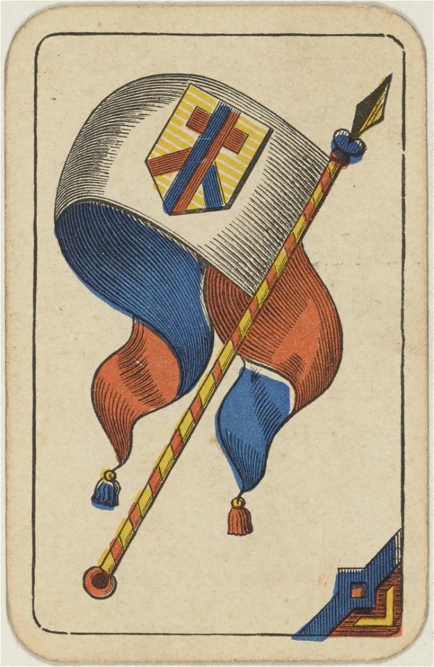 Swiss card deck - 1850 - Banner of Shields
