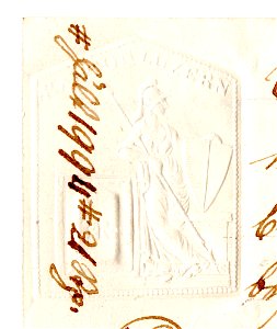 Switzerland Canton Lucerne 1805 relief revenue marking 3R - 1
