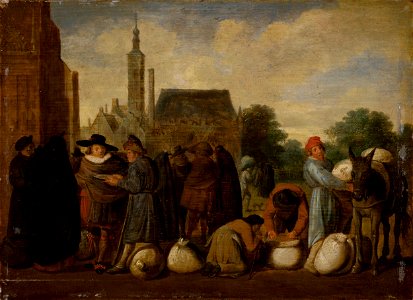 Sybrand van Beest - At the Market - O 5143 - Slovak National Gallery