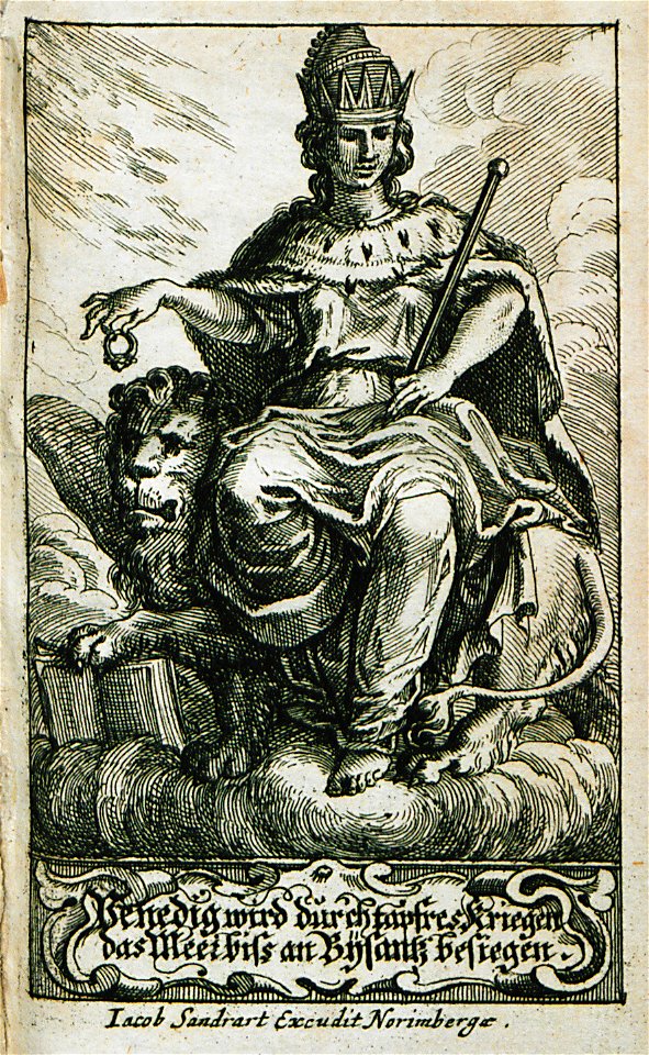 Symbolic representation of Venice - Sandrart Jacob Von - 1686