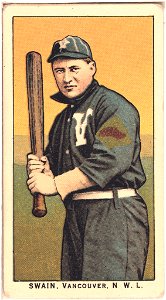 Swain, Vancouver Team, baseball card portrait LCCN2008676985
