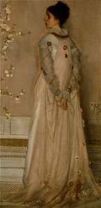 Symphony in flesh color and pink by JM Whistler, 1871-74