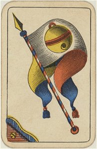 Swiss card deck - 1850 - Banner of Bells