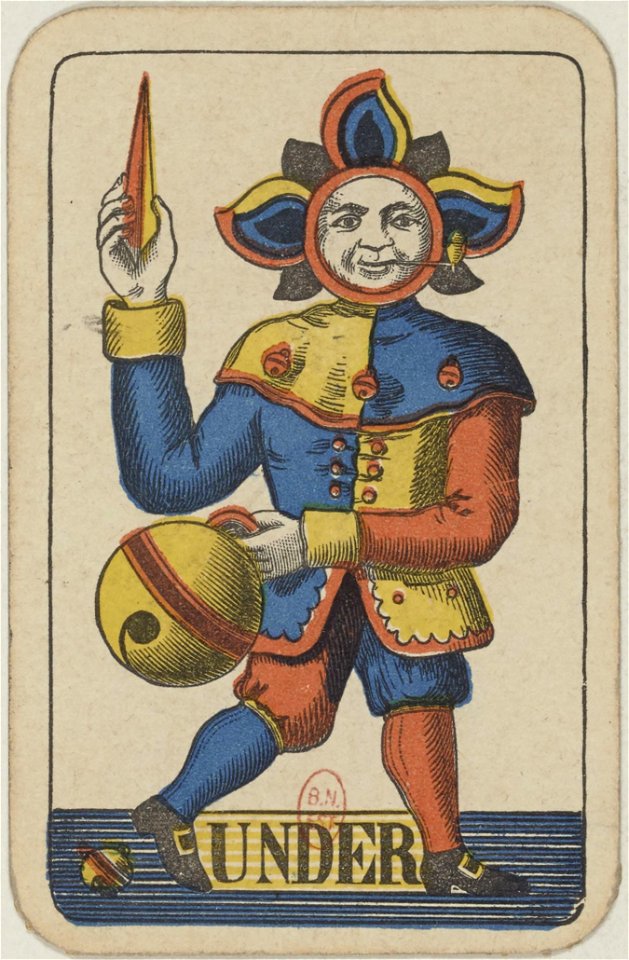 Swiss card deck - 1850 - Under of Bells
