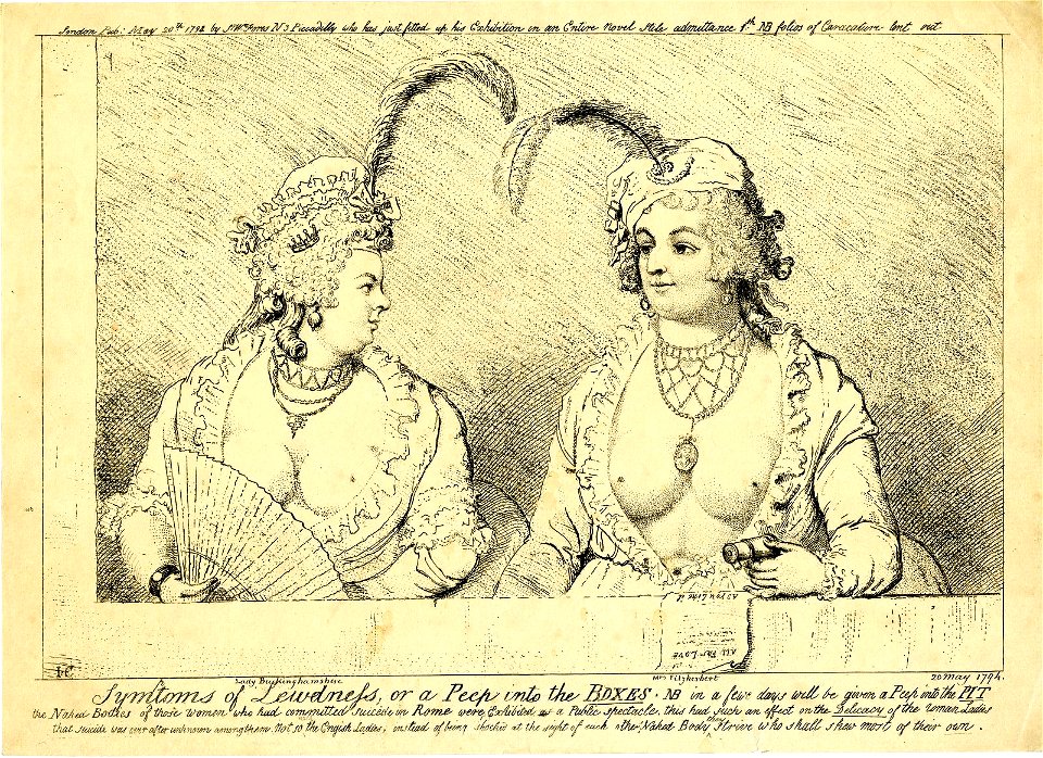 Symptons of lewdness, or a peep into the boxes. (BM 1868,0808.6349)