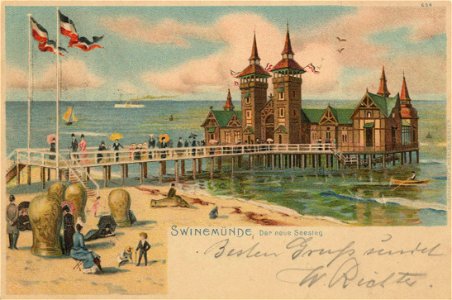 Swinemünde, Pommern - Neuer Seesteg (Zeno Ansichtskarten)