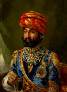 Sydney Prior Hall (1842-1922) - The Thakur Sahib of Morvi (1858-1922) - RCIN 403758 - Royal Collection
