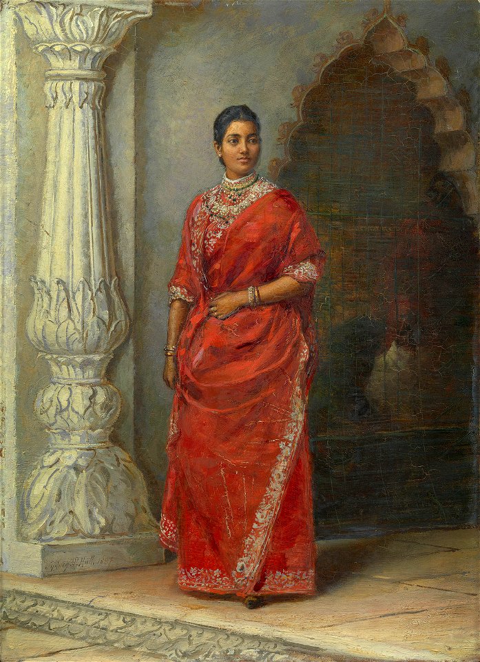 Sydney Prior Hall (1842-1922) - The Maharani of Cooch Behar - RCIN 403601 - Royal Collection