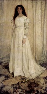Symphony in White no 1 - The White Girl - Portrait of Joanna Hiffernan (by James Abbot McNeill Whistler)