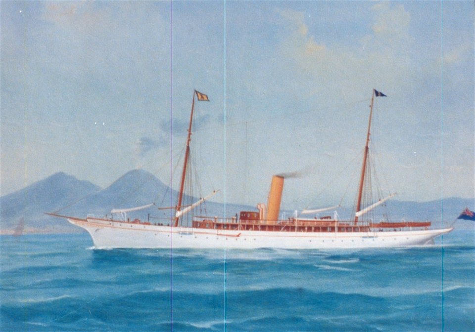 SY Sheelalt in the Bay of Naples, by Antonio De Simone II, 5136