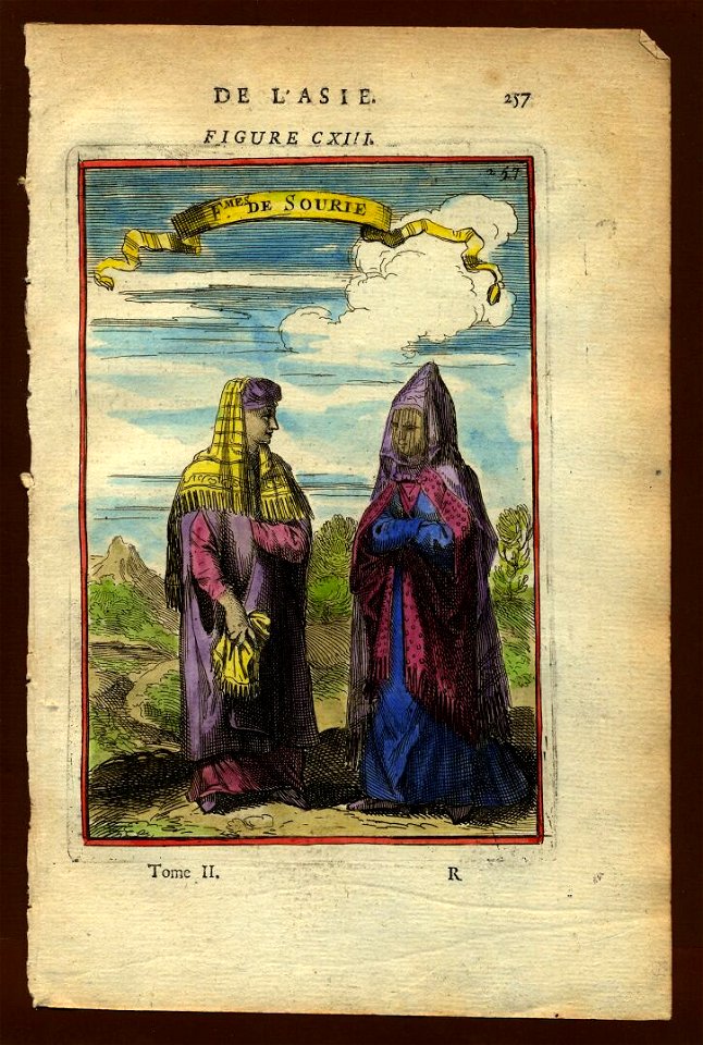Syrian women, Description de L'Universe (Alain Manesson Mallet, 1683)