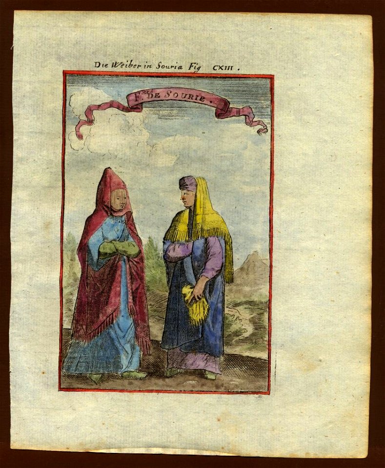 Syrian women, Description de L'Universe (Alain Manesson Mallet, 1719)
