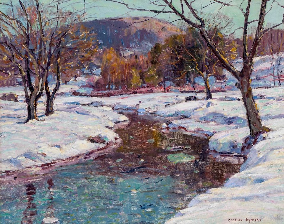 Valley Stream in Winter by George Gardner Symons