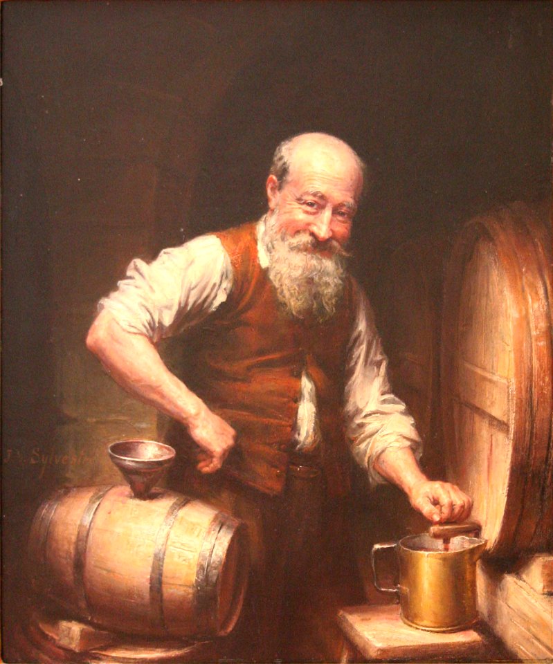 Sylvestre-Vigneron dans sa cave