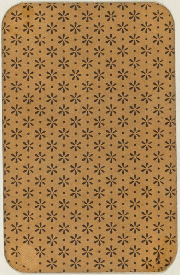 Swiss card deck - 1850 - Back side