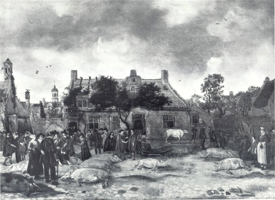 Sybrand van Beest - De markt - ГЭ-3200 - Hermitage Museum