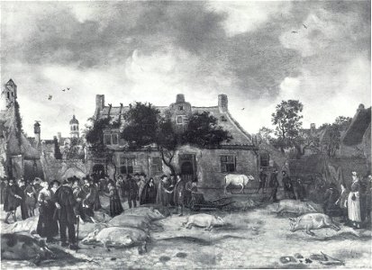 Sybrand van Beest - De markt - ГЭ-3200 - Hermitage Museum