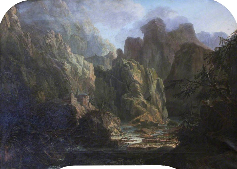 Swiss School (possibly) - An Imaginary Scene in the Alps - 1401310 - National Trust