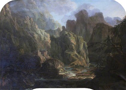 Swiss School (possibly) - An Imaginary Scene in the Alps - 1401310 - National Trust