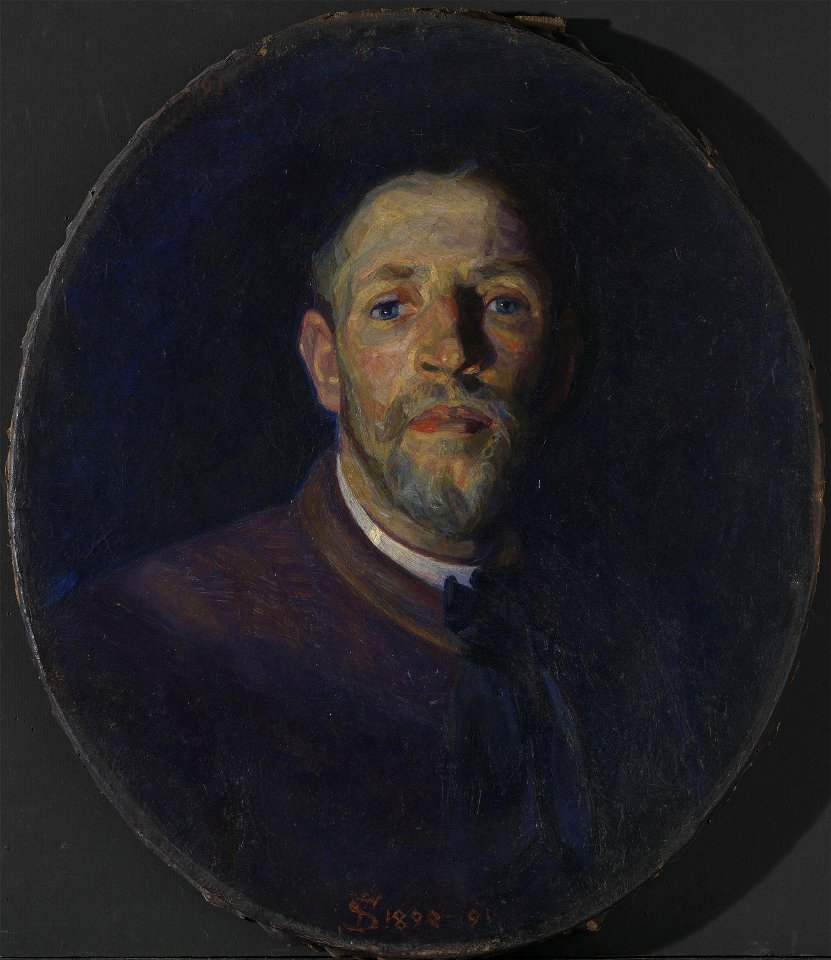 Fritz Syberg - Selvportrett - NG.M.00597 - National Museum of Art, Architecture and Design