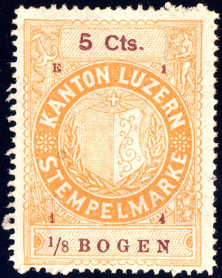 Switzerland Lucerne 1914 revenue 6 5c - 146 - E 1 14