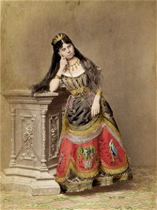 Szathmári Romanian court members in historical costume 33a