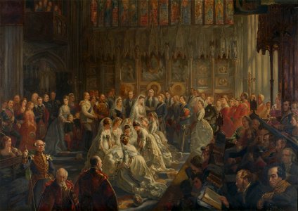 Sydney Prior Hall (1842-1922) - The Marriage of Princess Louise, 21 March 1871. - RCIN 404485 - Royal Collection
