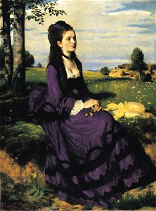 Szinyei Merse, Pál - Lady in Violet - Google Art Project