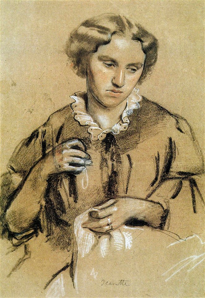 Székely Portrait of artist's wife c. 1860
