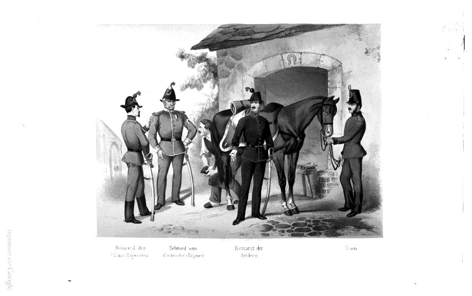 Sächsische uniformen train 1859
