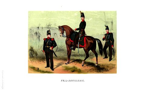 Sächsische uniformen fuss artillerie 2 1859