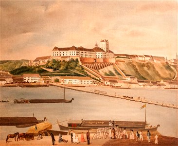 Szentgyörgyi - Buda Castle Hill from Pest, 1827