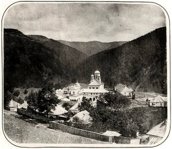 Szathmari, Carol - Blick auf das Kloster Sinaia in den Karpaten (Zeno Fotografie)