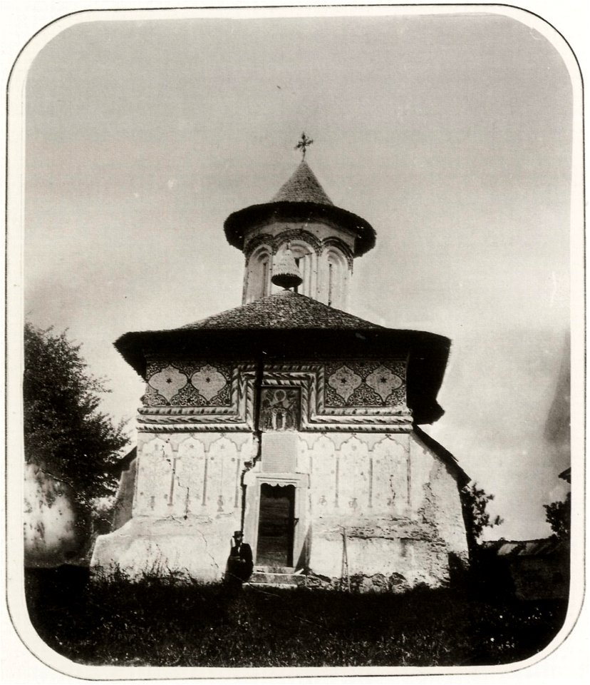Szathmari, Carol - Die Dorfkirche Flaminda bei Campulung (Zeno Fotografie)