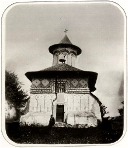 Szathmari, Carol - Die Dorfkirche Flaminda bei Campulung (Zeno Fotografie)