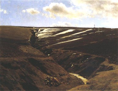 Szinyei Merse, Pál - Thawing Snow (1884-95)