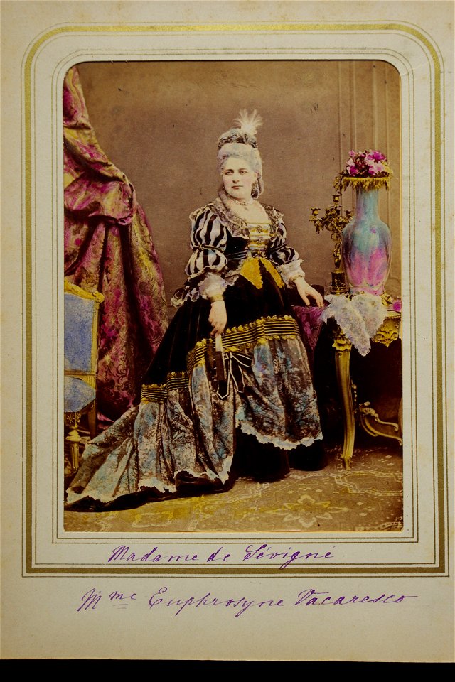 Szathmári Romanian court members in historical costume 35