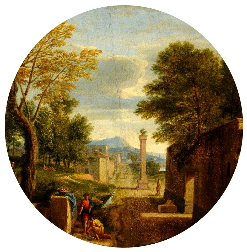 Sébastien Bourdon (1616-1671) (style of) - A Classical Landscape, Morning - 960066.1 - National Trust