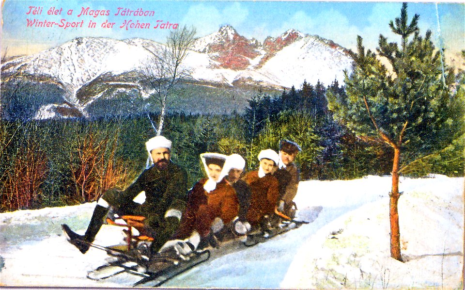 Sánkarska dráha v T. Lomnici 1912