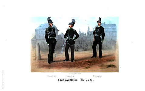 Sächsische uniformen gensdarmerie zu fuß 1859