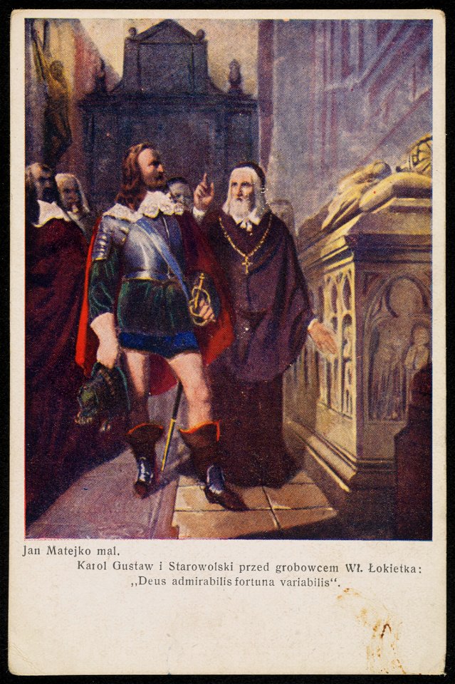 Szymon Starowolski z Karolem Gustawem by Jan Matejko