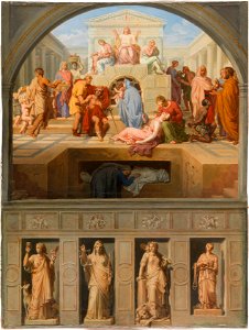 Sébastien Norblin de la Gourdaine - Esquisses pour les églises Saint-Gervais et Saint-Louis-en-l'Ile , La Prudence - La Justice - La For - PPP4752 - Musée des Beaux-Arts de la ville de Paris