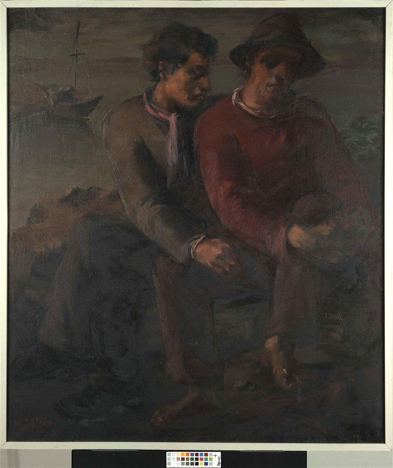 Sõbrad (Kaks istuvat hulkurit), Andrus Johani, TKM TR 6827 M 1179