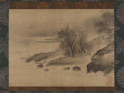 Sōami - Ink Landscape （Suiboku sansui zu） - 2018.853.7 - Metropolitan Museum of Art